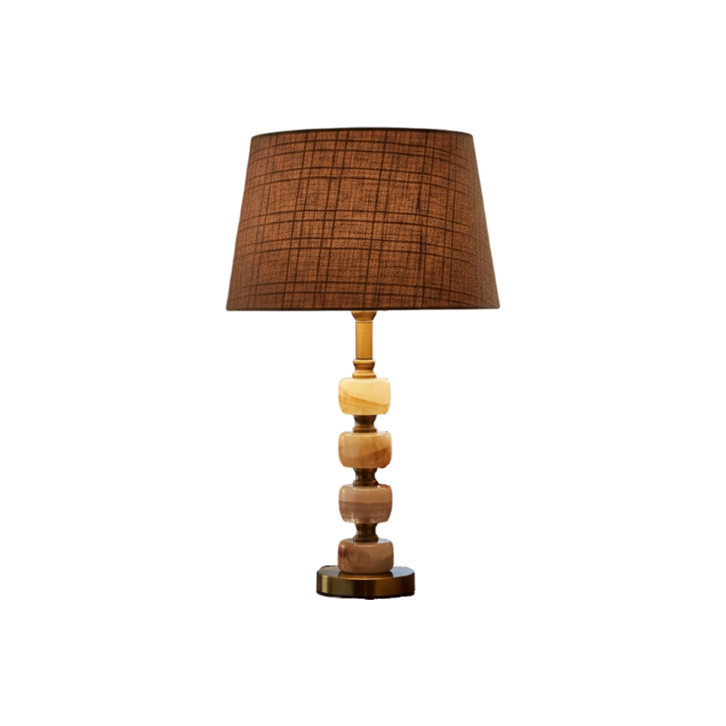 Tallis Vintage Brass Side Lamp