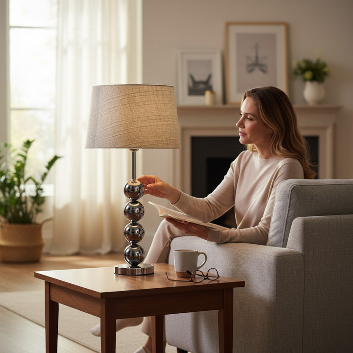 Vestra Brushed Brass Side Lamp