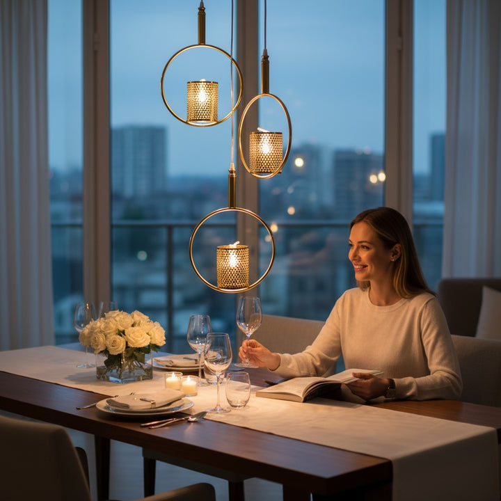 Aurea Orbit Mesh Pendant