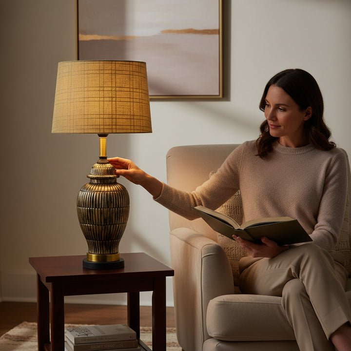 Aurora Contemporary Porcelain Table Lamp