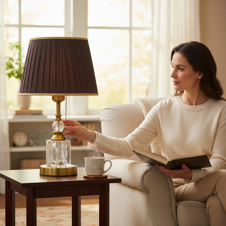 Aurora Brass Table Lamp