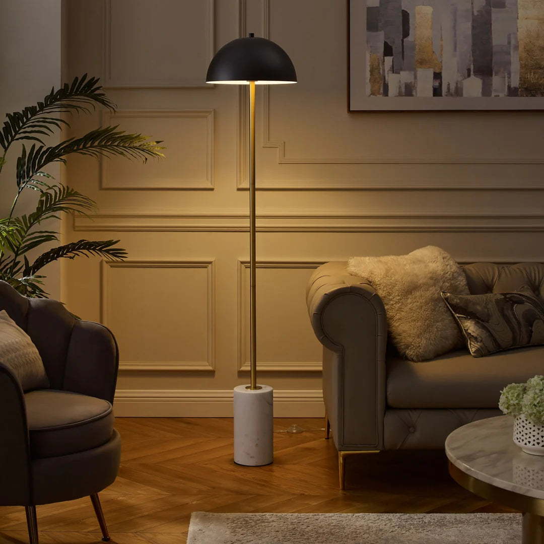 Onyx Halo Metal Floor Lamp