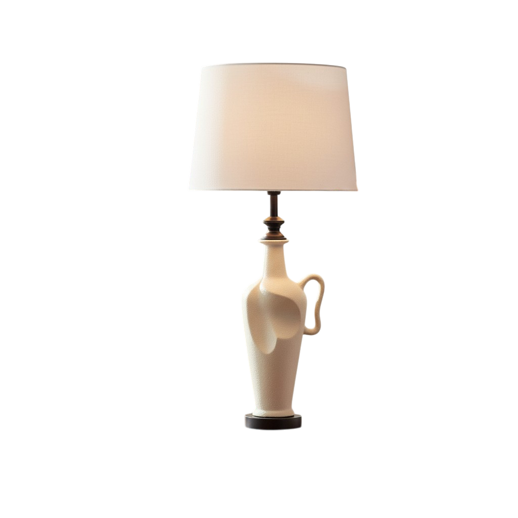 Sculpted Serenity Ceramic Table Lamp