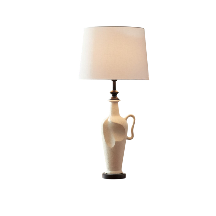 Sculpted Serenity Ceramic Table Lamp