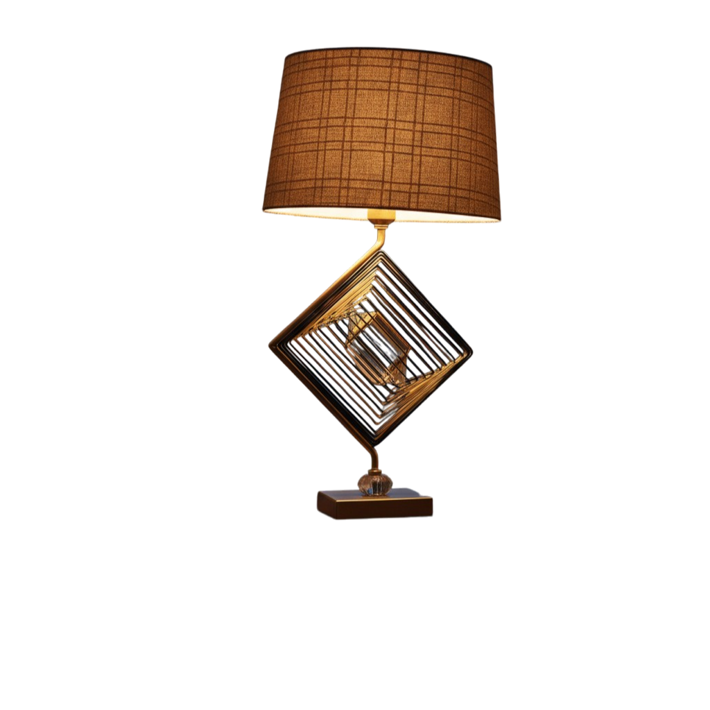 Nira Sculptural Brass Table Lamp