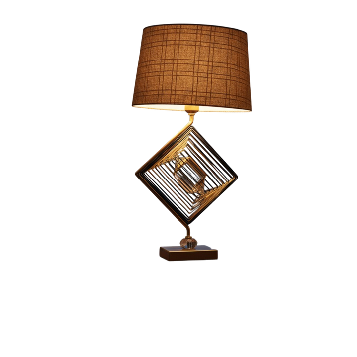 Nira Sculptural Brass Table Lamp