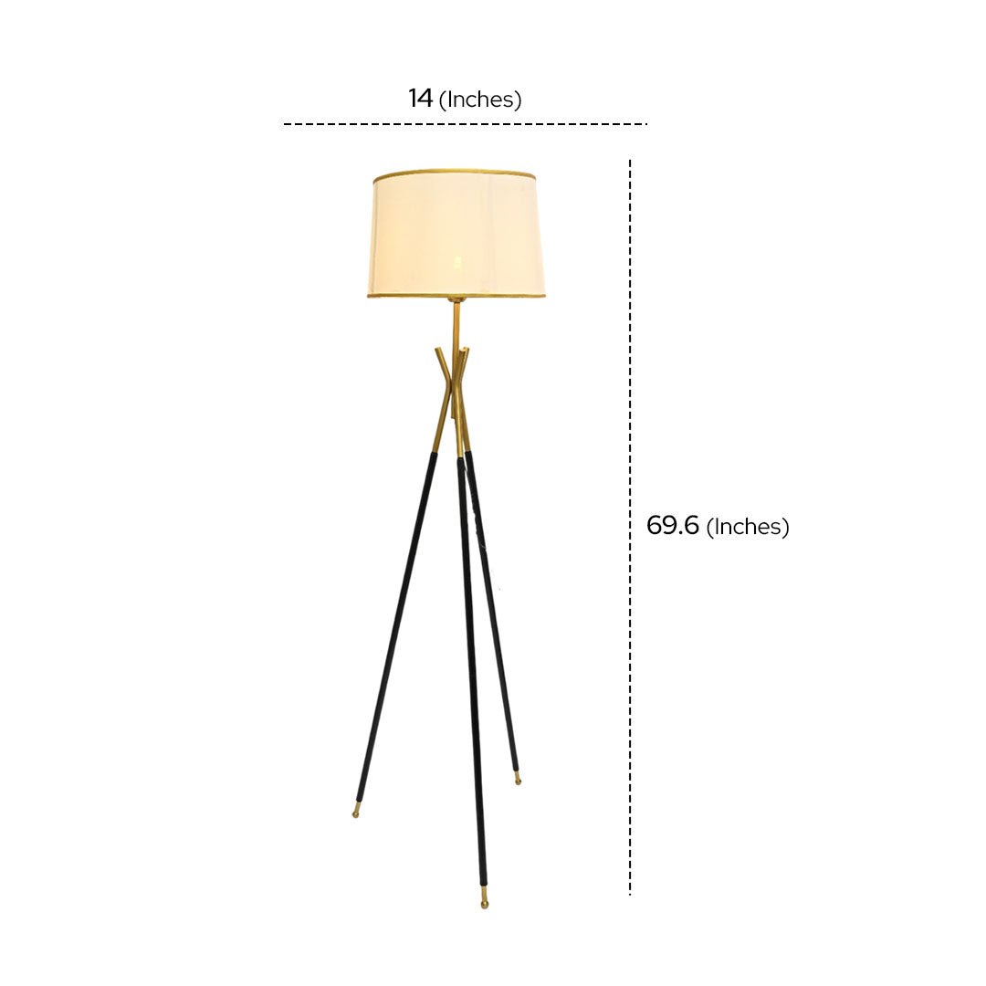 Halo Pod – Metallic Floor Lamp