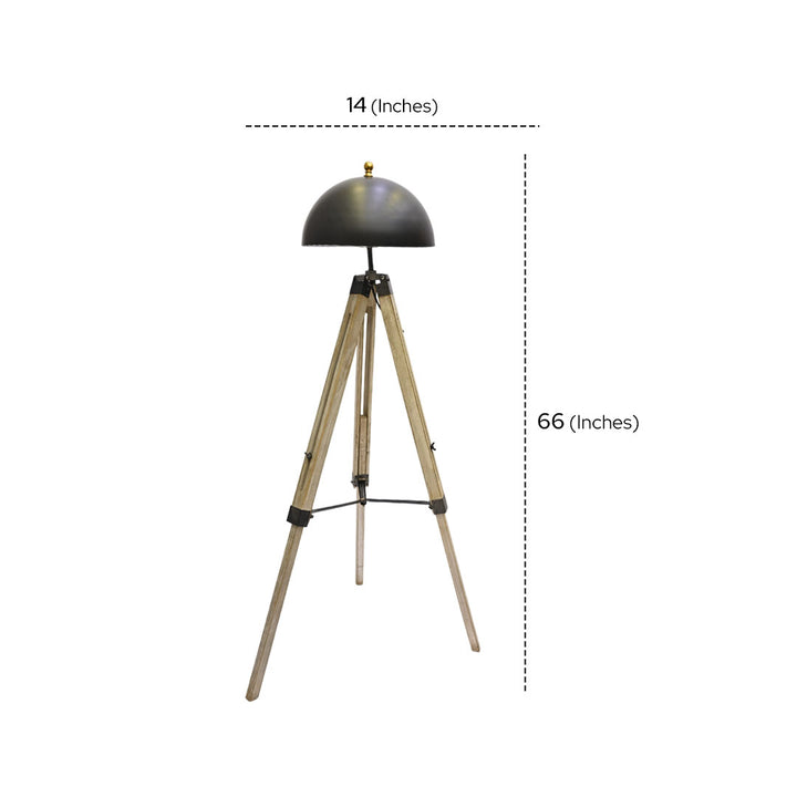 Eclipse Trio – Black Tripod Pod Floor Lamp