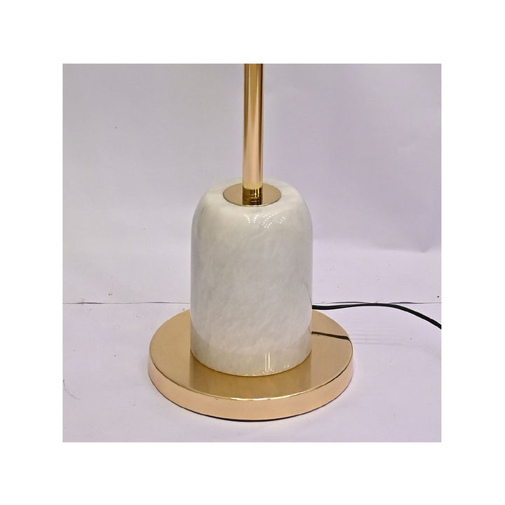 Luminous Frost – White Crystal Floor Lamp