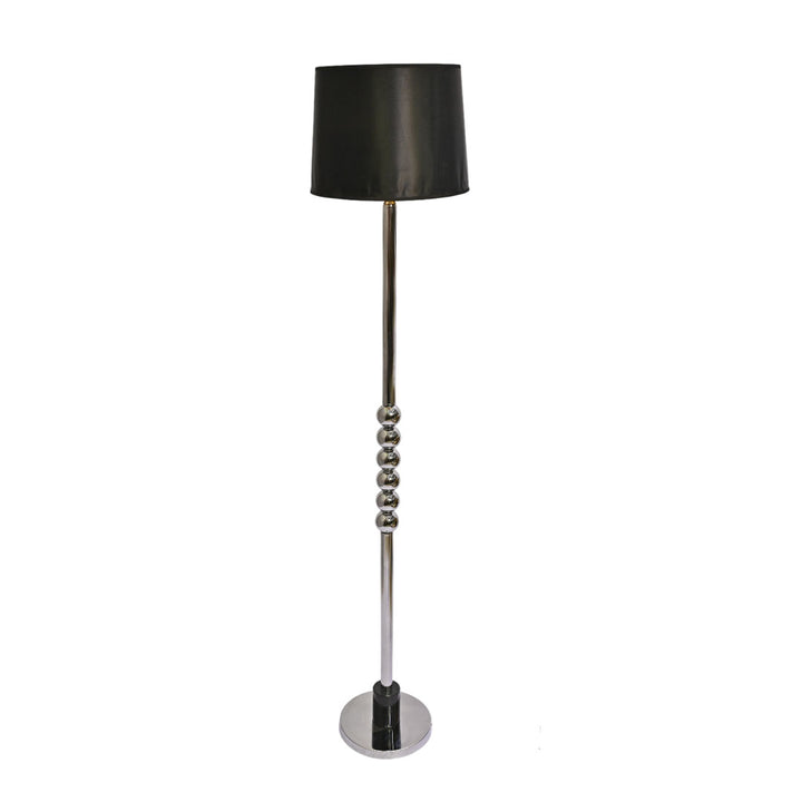 Onyx Steel – Silver Metallic Floor Lamp