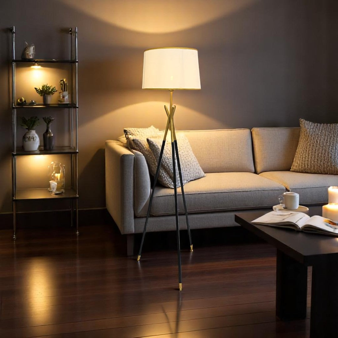 Halo Pod – Metallic Floor Lamp