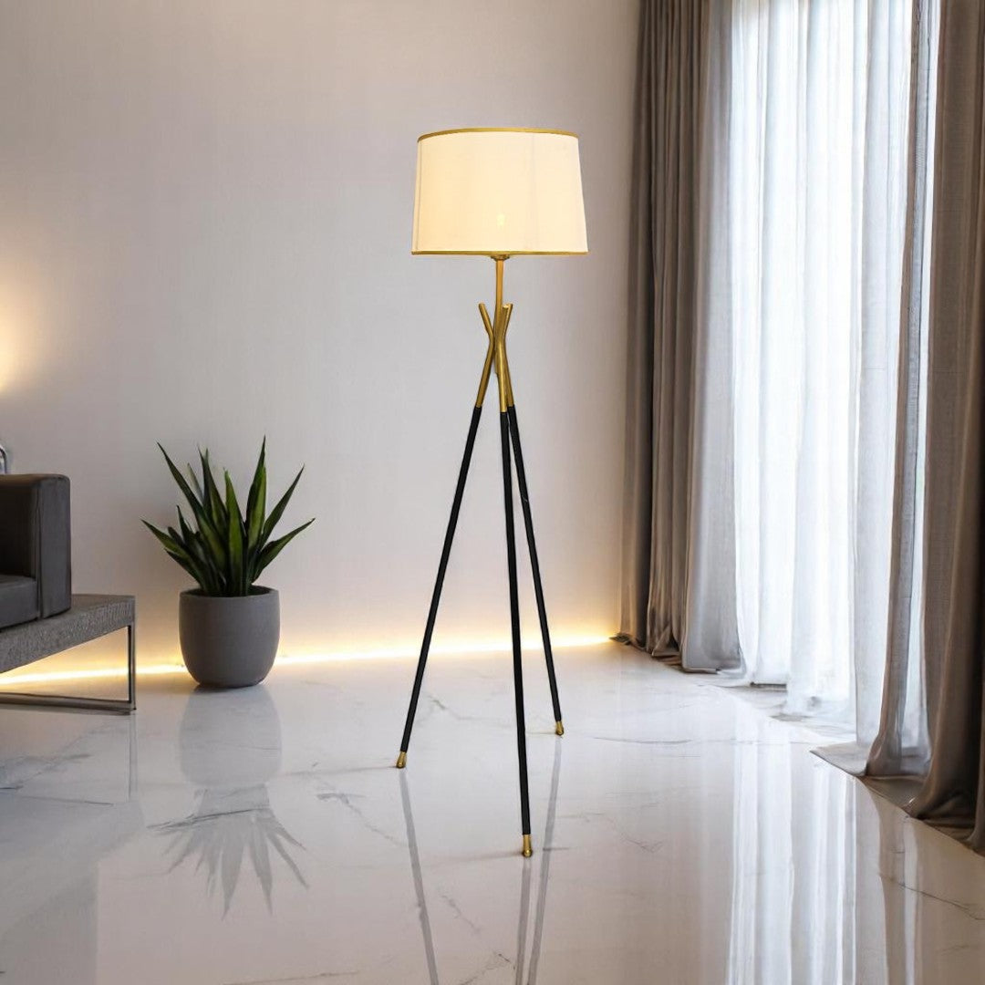 Halo Pod – Metallic Floor Lamp