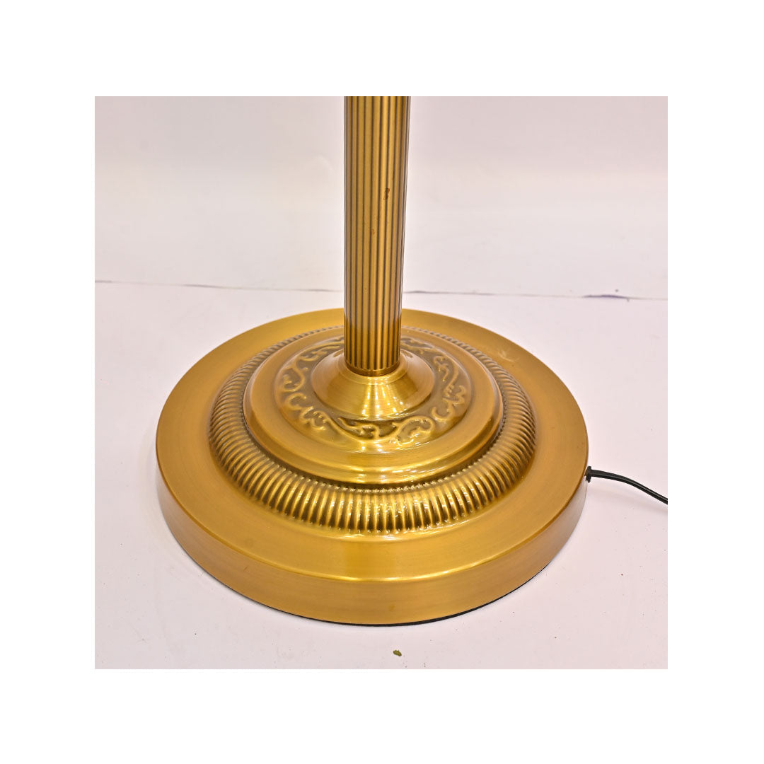 Aurelia Glow – Brass Metallic Floor Lamp