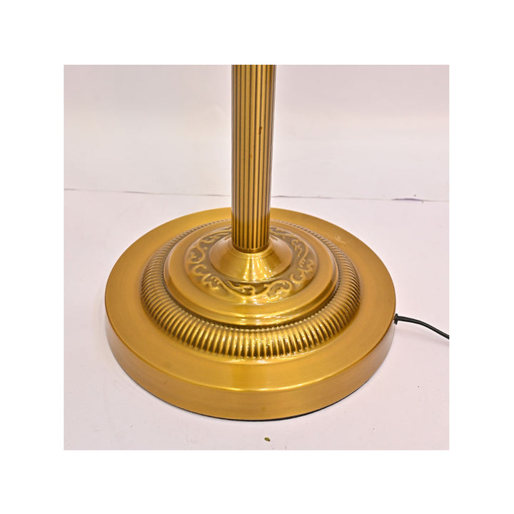 Aurelia Glow – Brass Metallic Floor Lamp