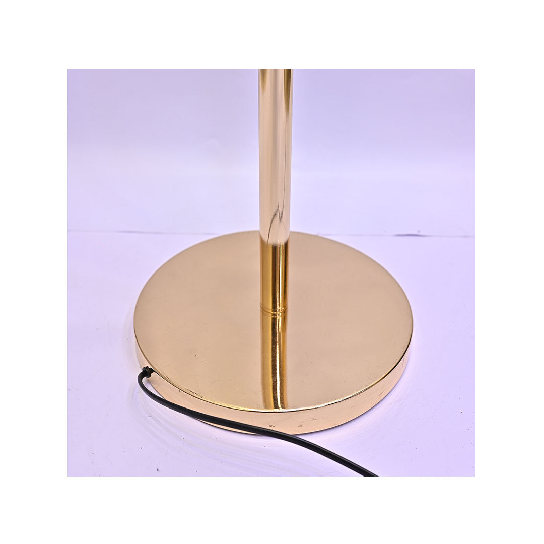 Celeste Glow – White Bowl Round Floor Lamp