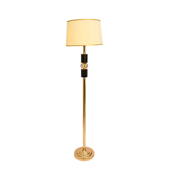 Obsidian  – Matte Rose gold  Black Floor Lamp