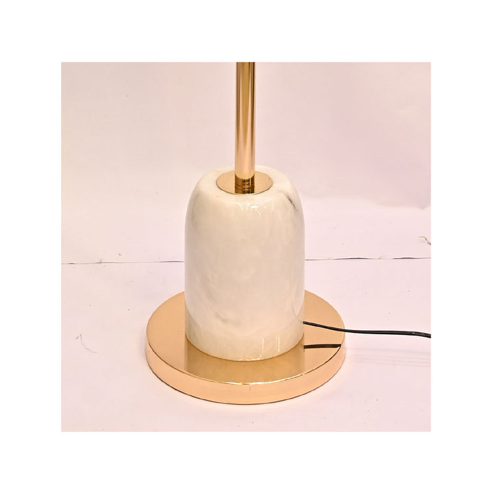 Noir Gleam – Gold  Crystal & Brass Floor Lamp