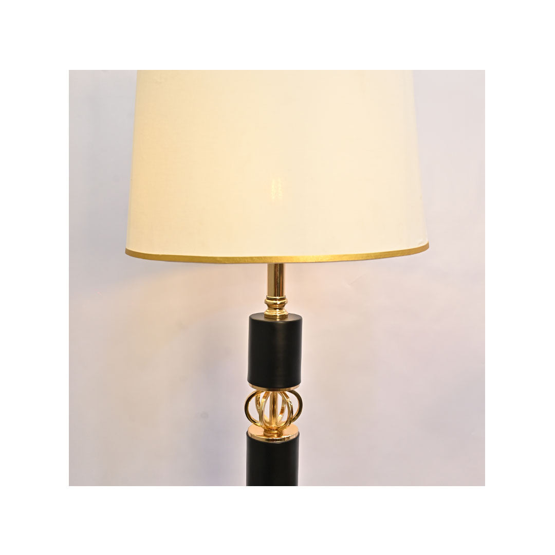 Obsidian  – Matte Rose gold  Black Floor Lamp