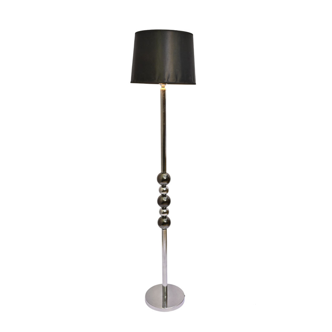Shadow Forge – Black Metallic Floor Lamp