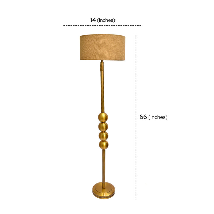 Golden Aura – Gold Metallic Floor Lamp