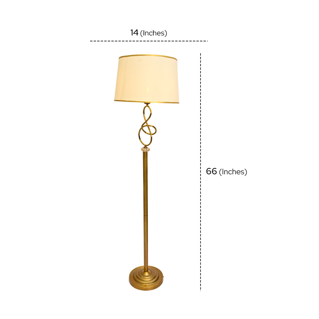 Luxe Brass – Metallic Floor Lamp