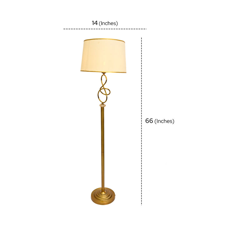 Luxe Brass – Metallic Floor Lamp